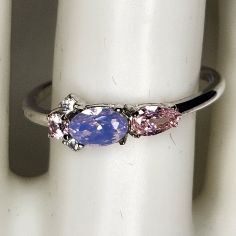 Flamingo S925 Pink & Purple Ring